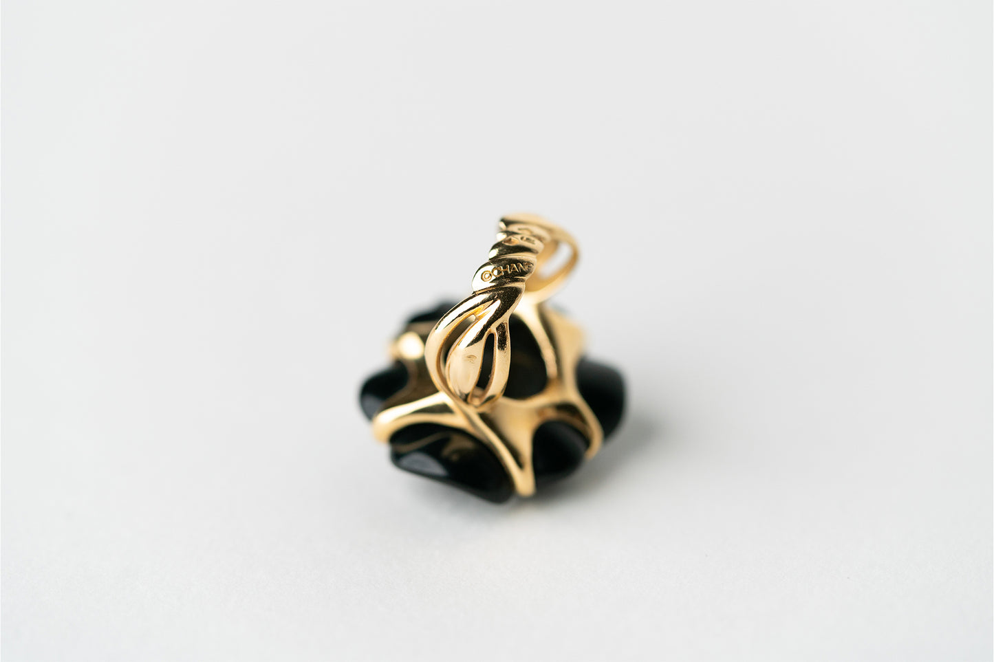 Chanel Onyx and 18ct Gold Camélia Ring