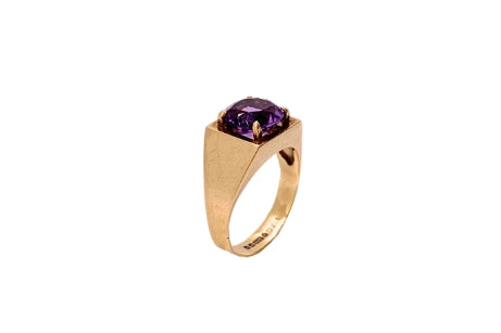 Amethyst Signet Ring