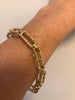 Gold Bark Effect Link Bracelet, 18 Carat Gold